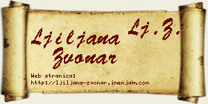 Ljiljana Zvonar vizit kartica